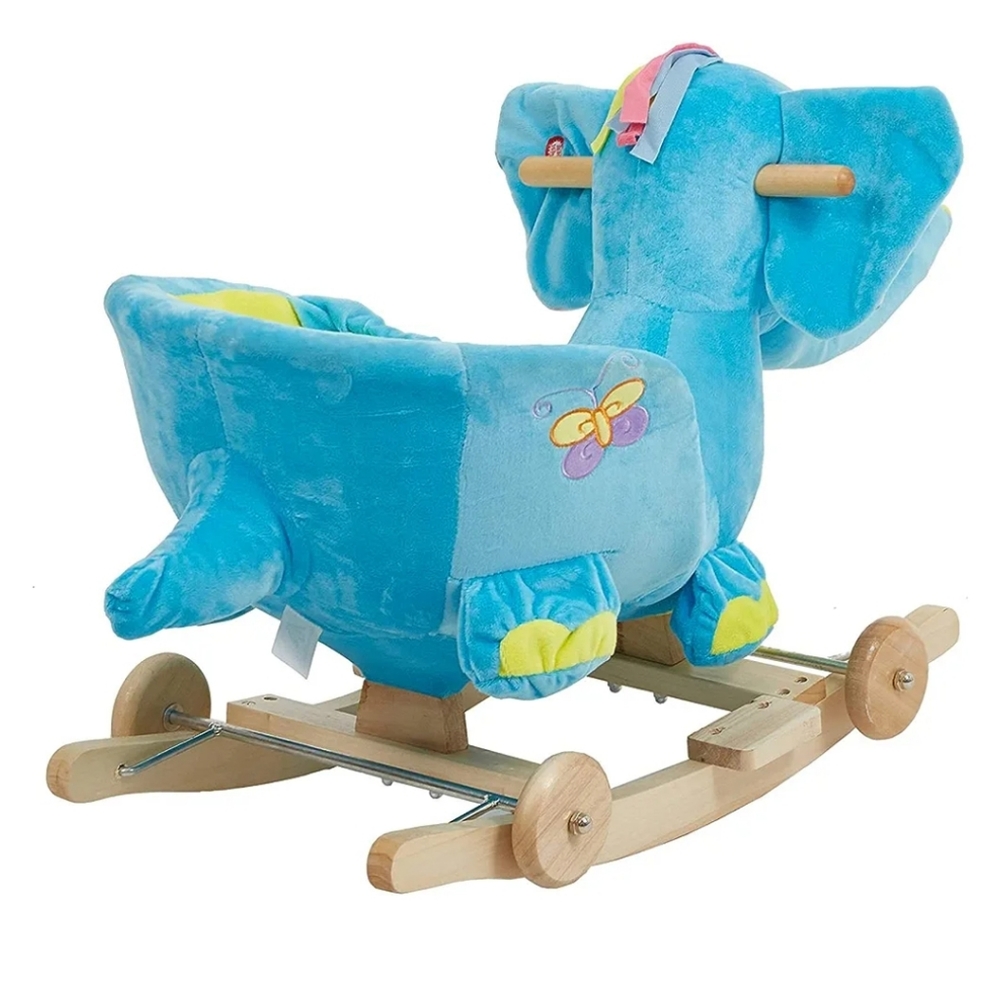 Musical Blue Rocking Elephant - Picture 3 of 3
